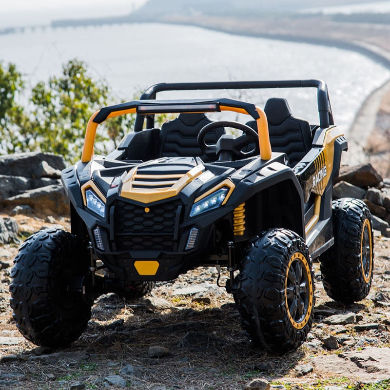 Two-seater Electric Cars Vehicles for Adults Kids Ride on Game Car Gaming Riding Four-wheel Drive Off-road Vehicle Toy for Kids