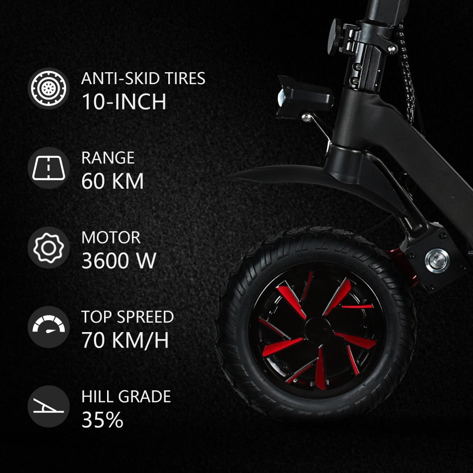 X-Tron X09 60V 3600W Electric Scooter Dual Max 60km/h Disc Brake, Folding adult Scooter