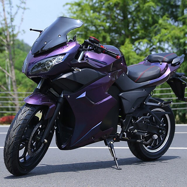 3000W 72V 32Ah Electric Motorcycle with Lithium Battery Range 75KM