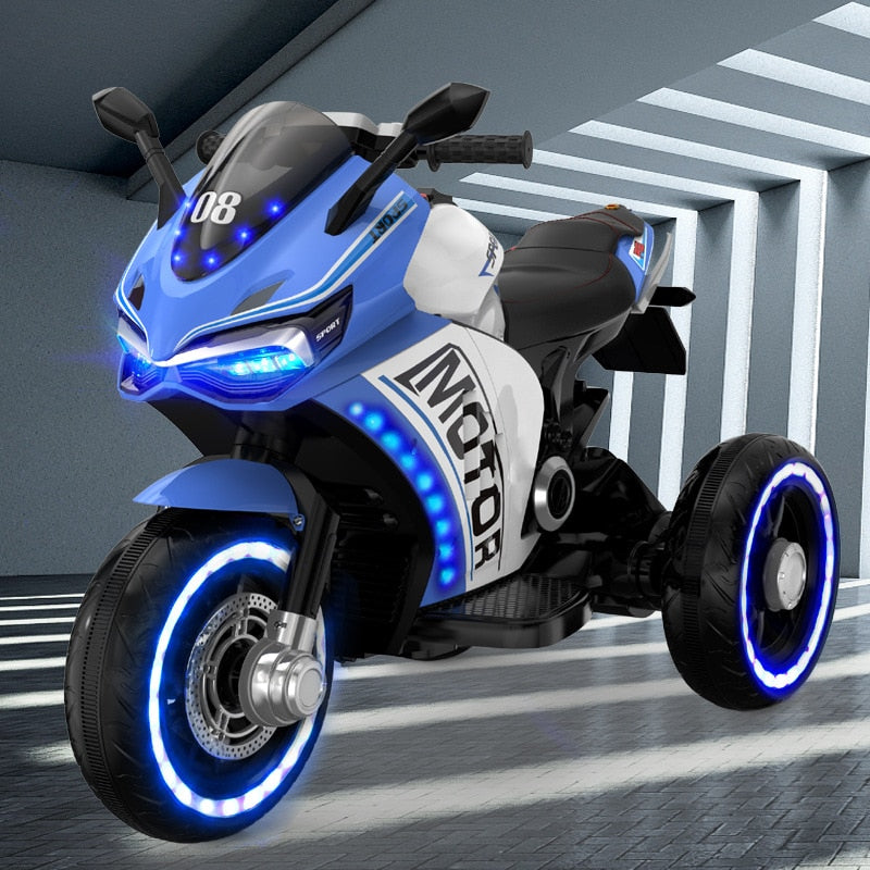 Electric Motorcycle Charging Electric Large Tricycle Stroller Ride on Car Electric for Kid Children 2-10 Years Old