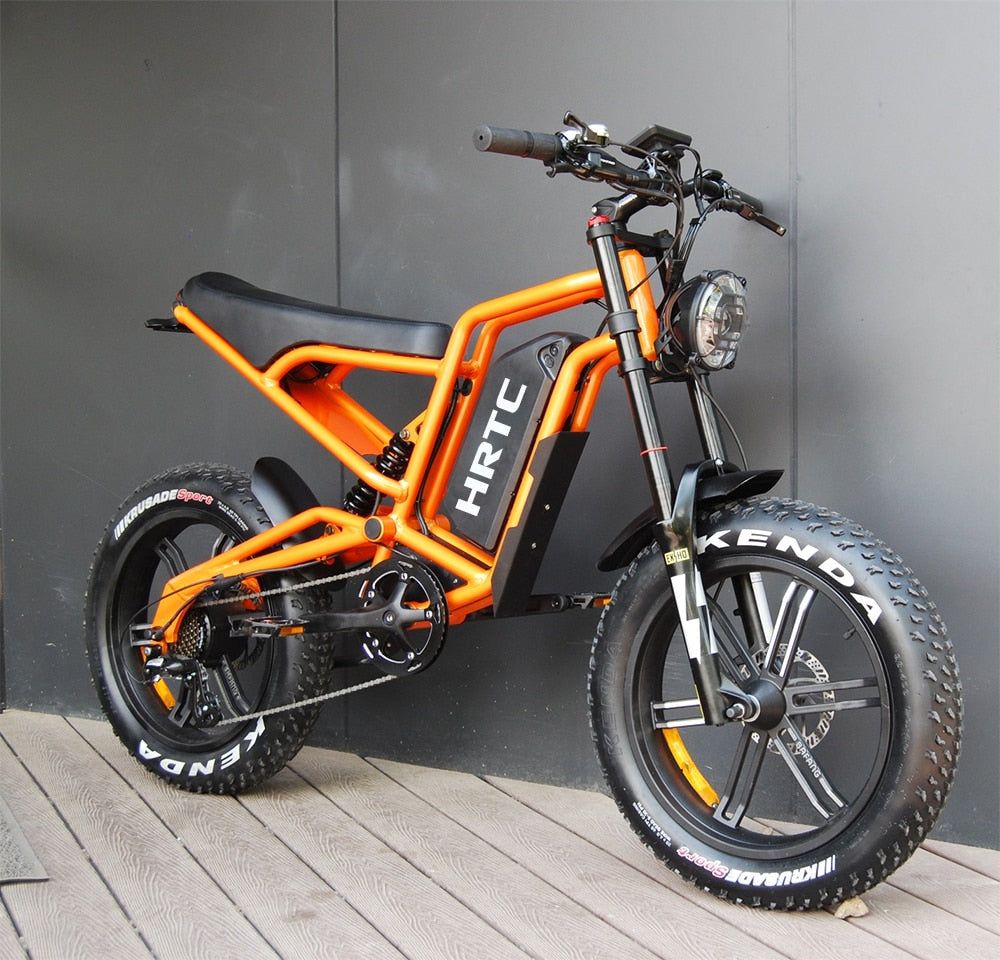 20 inch off-road moped wide tire lithium battery snowmobile mountain bike electric bicycle 48V snow fertilizer tire bicycle