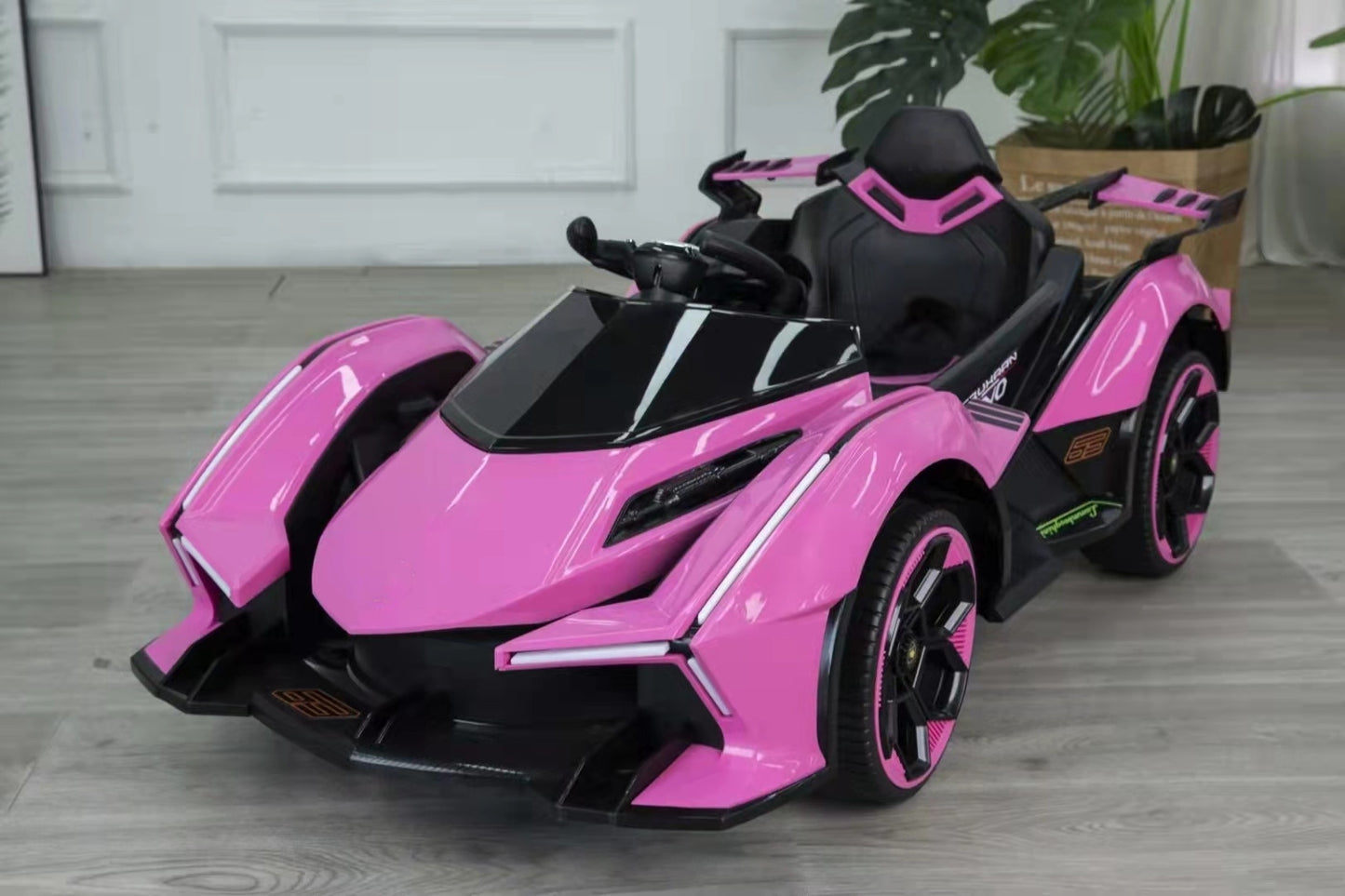 Electric Roadster Four-wheeled with Light Riding Outdoor Toys Cool Car Kids Ride on Cars Vehicles for Adults