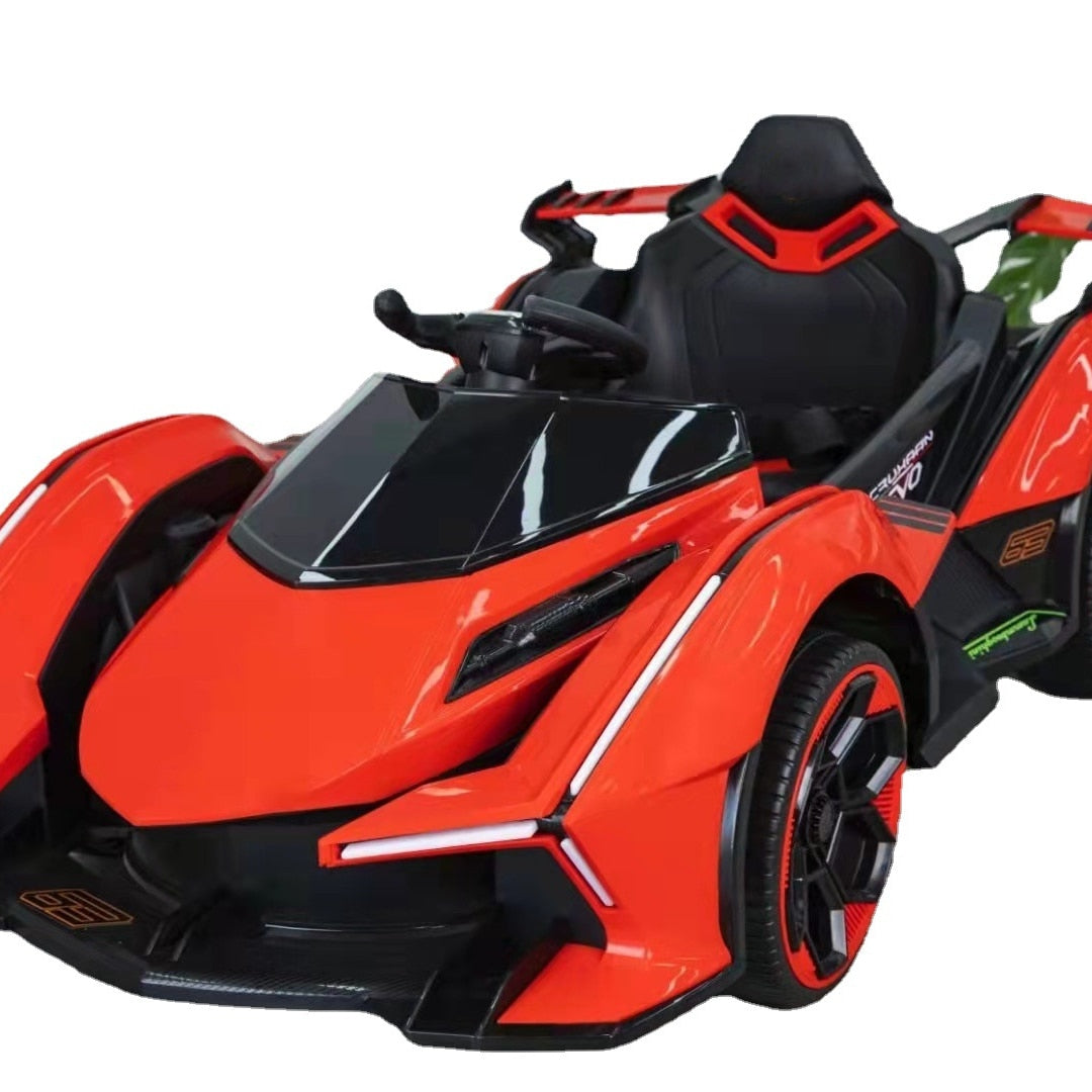 Electric Roadster Four-wheeled with Light Riding Outdoor Toys Cool Car Kids Ride on Cars Vehicles for Adults