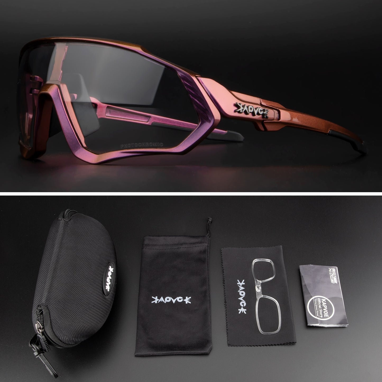 Gafas Ciclismo sport sunglasses. Photochromic cycling glasses.