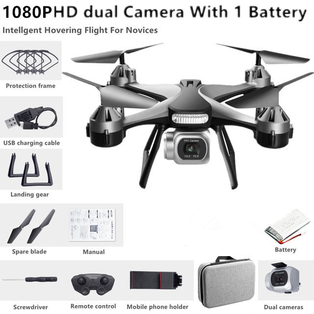 2021 New JC801 UAV HD Professional Dual Camera Remote Control Helicopter 4K Dual Camera Drone Aerial Photography Quadcopter WIFI