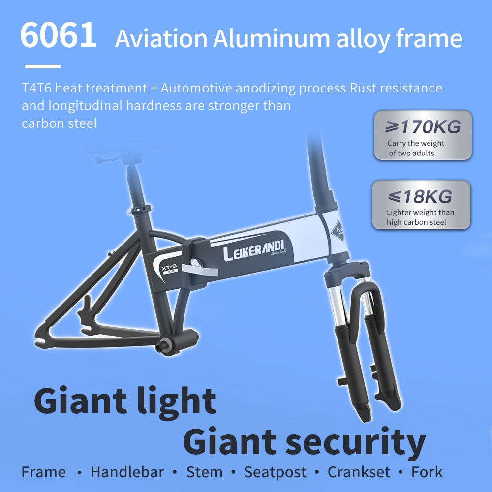 SLUDA New XT5 Folding Mini Electric Bike 500w Brushless Motor Aluminum Alloy Aldult EBicycle Lithium Battery Portable Road Ebike