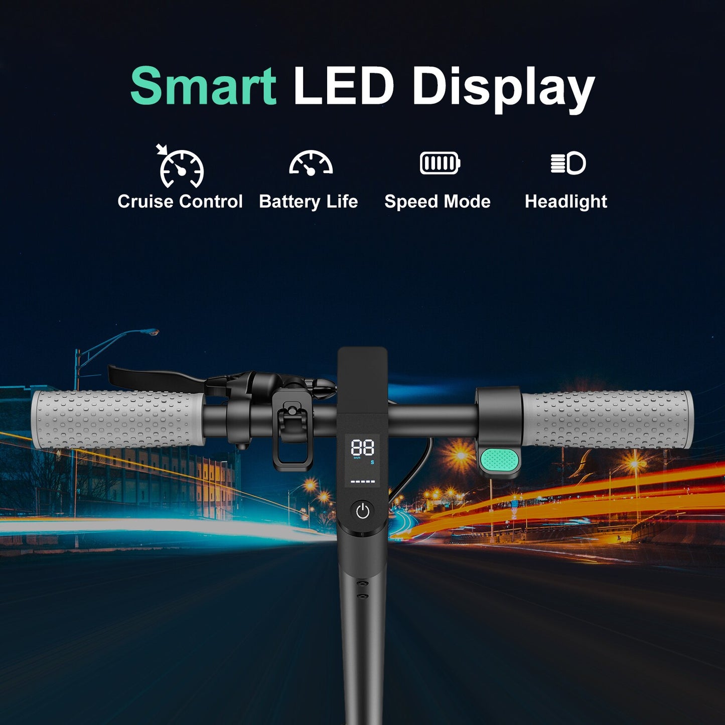 TDZXQQ Electric Scooter Foldable 36V 10.5ah Adult e-Scooter. Application Control 25 km/h 350-W Portable e-Scooter 8.5 inch Tires.