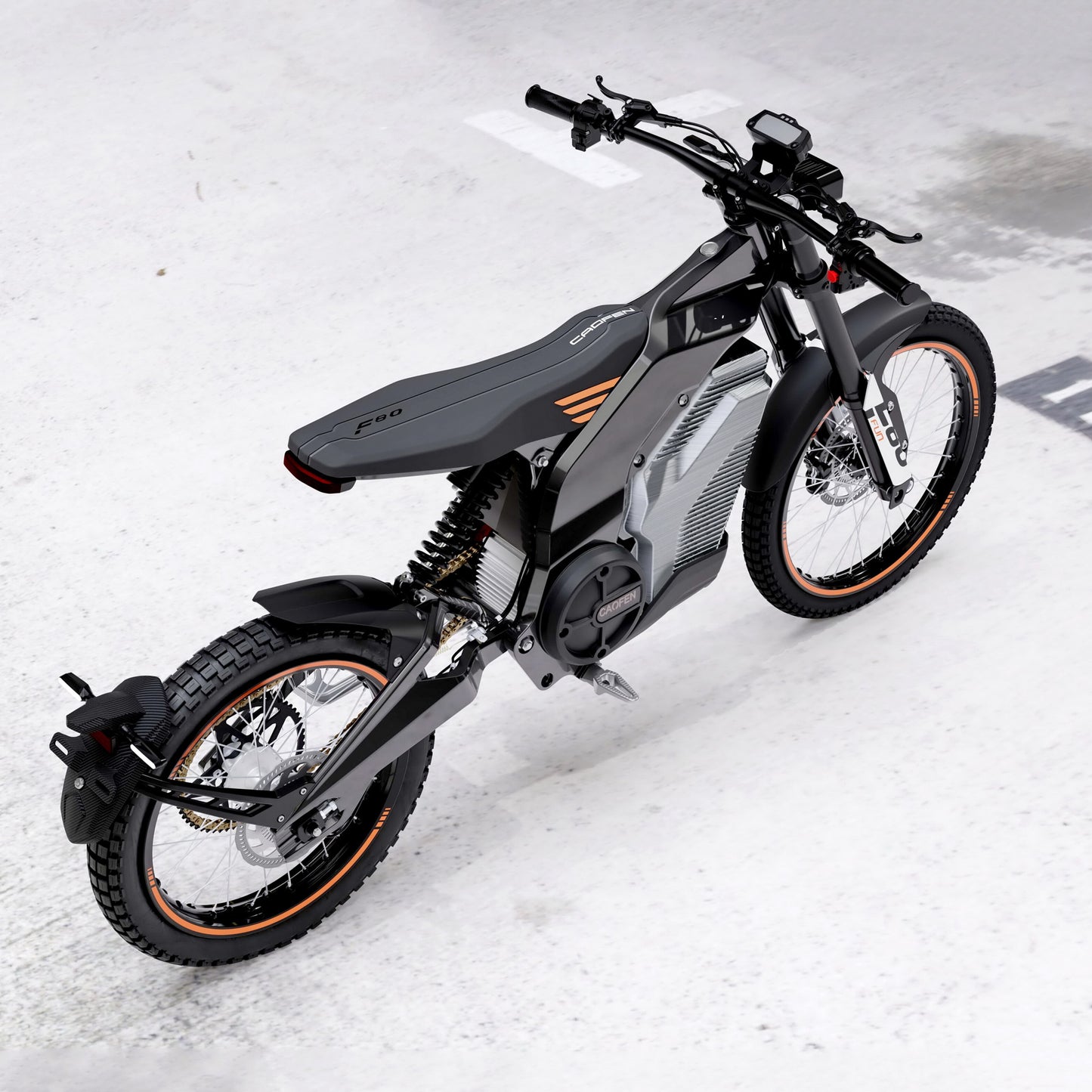 CAOFEN F80 electric motorcycle two-wheel off-road road electric bike 72v48ah Maximum power 8000w Medium motor direct ebike