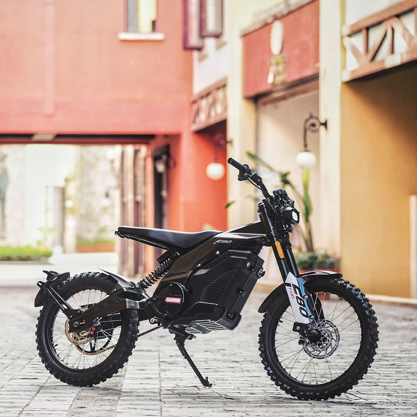 CAOFEN F80 electric motorcycle two-wheel off-road road electric bike 72v48ah Maximum power 8000w Medium motor direct ebike