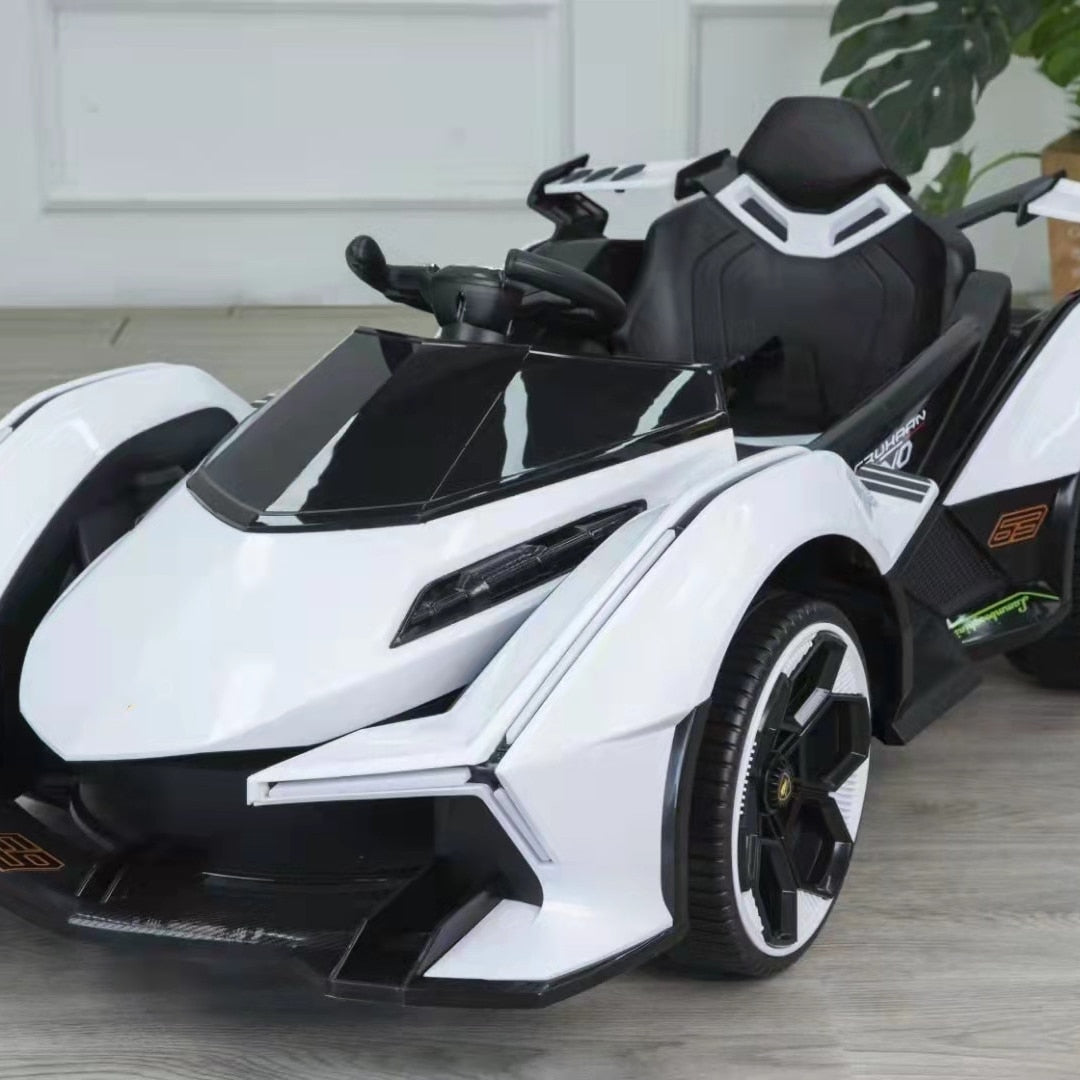 Electric Roadster Four-wheeled with Light Riding Outdoor Toys Cool Car Kids Ride on Cars Vehicles for Adults