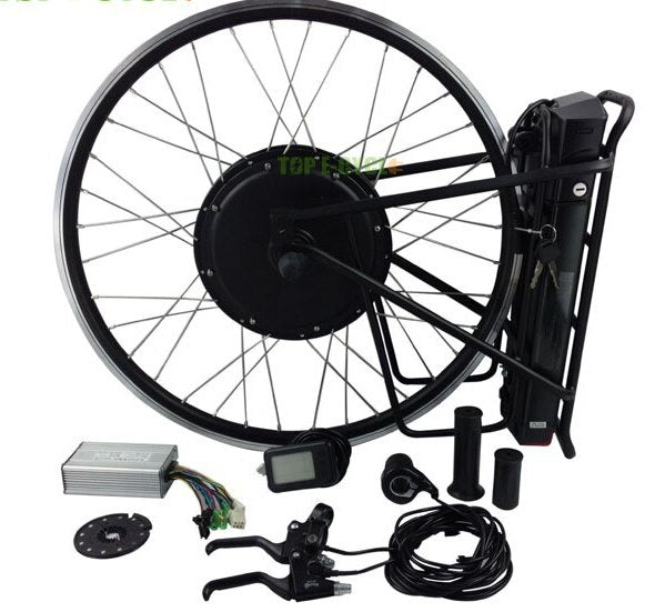 20-, 26-, & 28-inch e-Bike hub motor kit. Electric bicycle conversion kit. Included battery 1000w 48v.