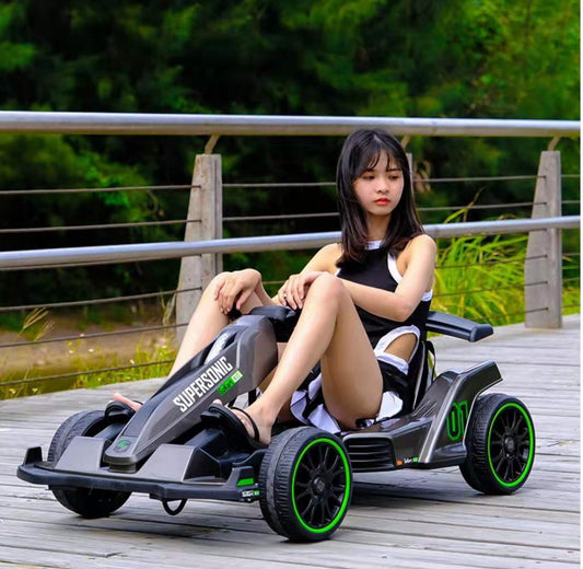 Drift Car Electric Kart Men & Women Rechargeable Children Toy Car Can Sit Adult Adjustable