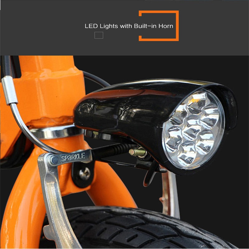 14 Inch Lithium Battery Electric Bike One Second Quick Folding Ebike for Adults Ce LCD E-BIKE Carbon Steel Brushless 36V250W