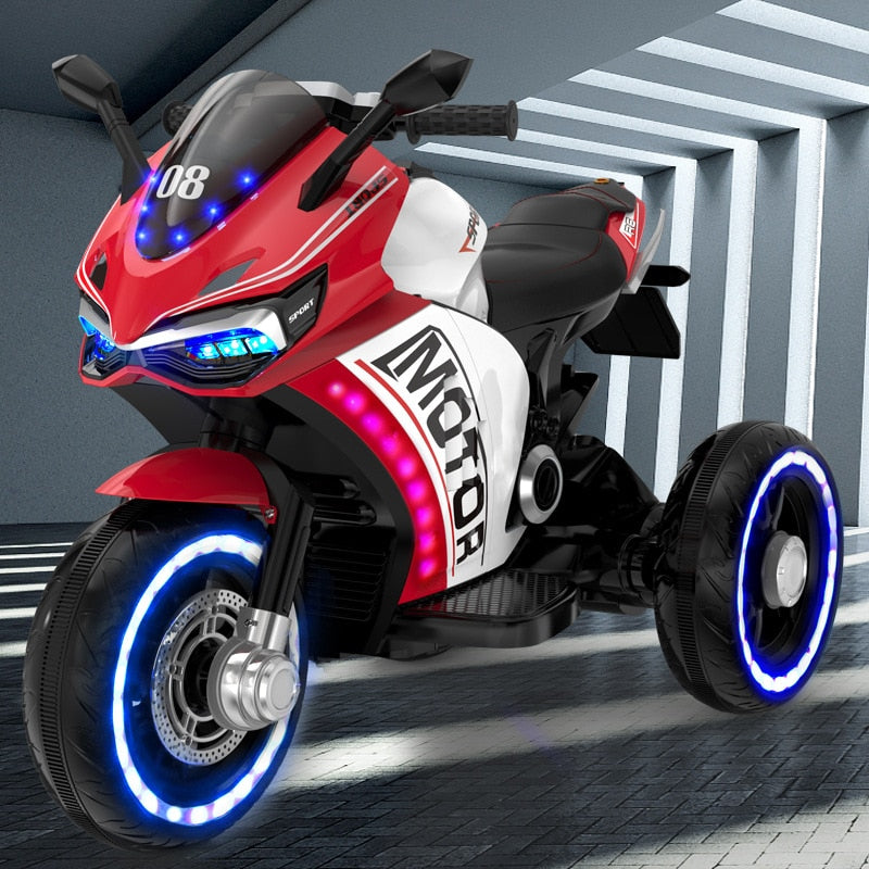 Electric Motorcycle Charging Electric Large Tricycle Stroller Ride on Car Electric for Kid Children 2-10 Years Old