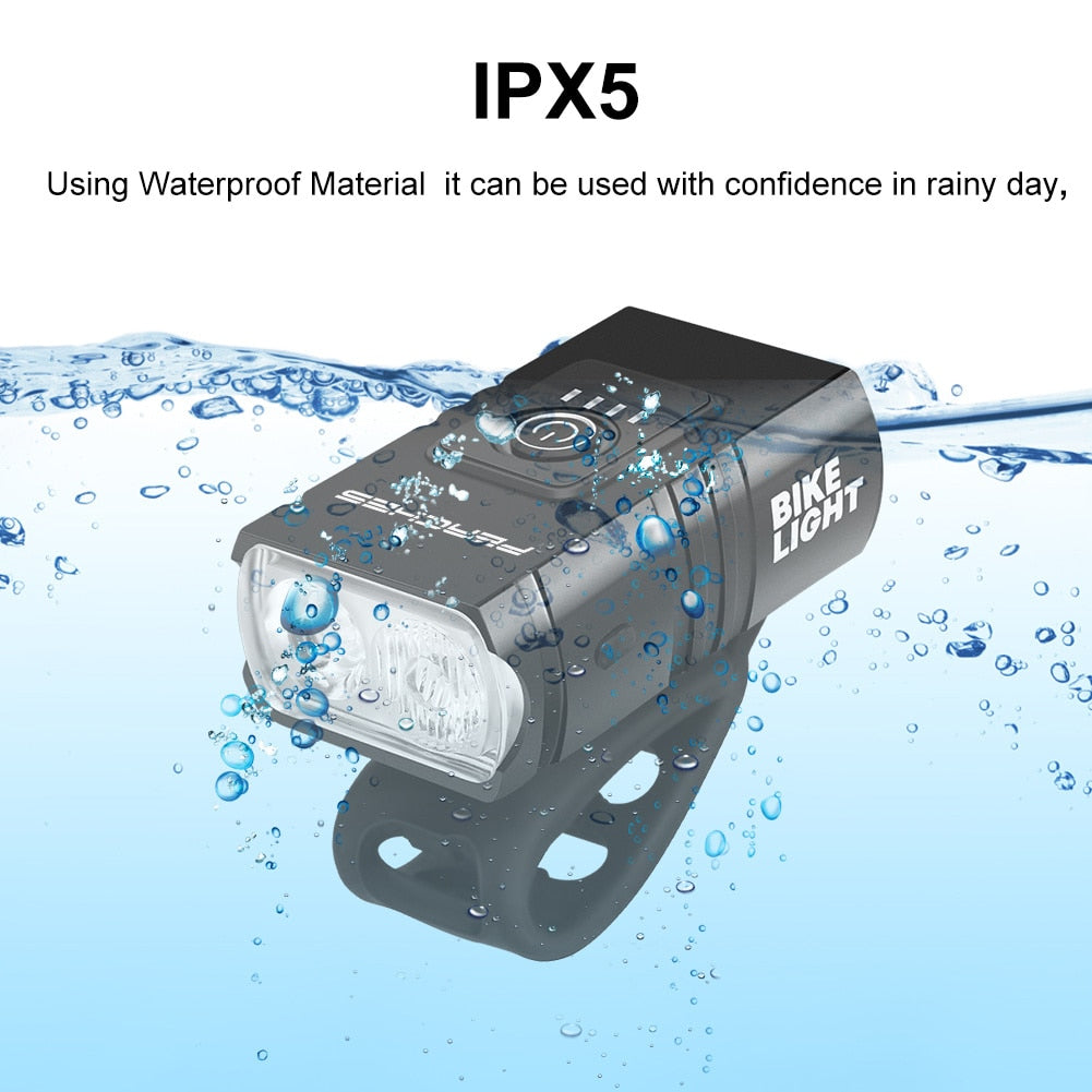 LED Bicycle Light Front, USB Rechargeable MTB  Lamp 1000LM  Headlight. Bike Accessories