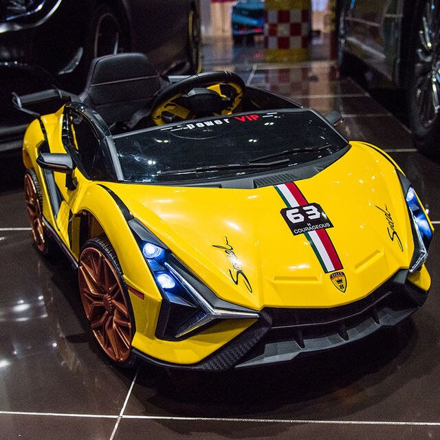 2022 New Children Electric Car Kids Remote Control Car Baby Toys Gifts with Early Education Double Seat Ride on Car 1-6 Y