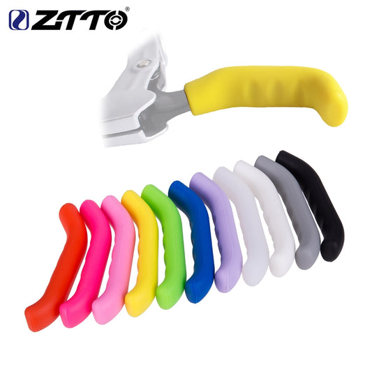 ZTTO 1 Pair Bicycle Silicone Gel Brake Handle Lever Cover.  Mountain Road Bike Protection Sleeve.