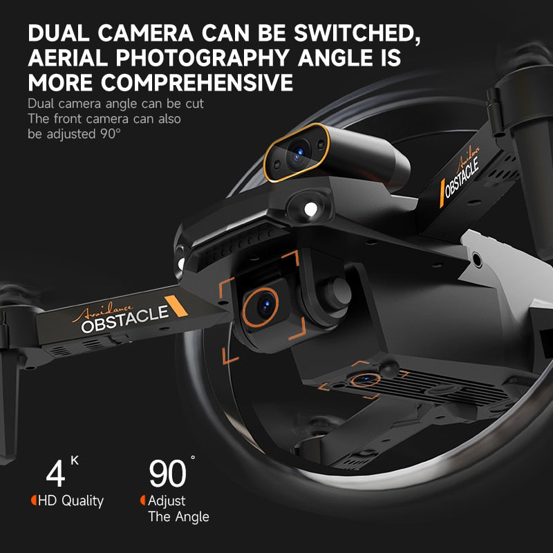 S91 4K Drone Professional Obstacle Avoidance Dual Camera Foldable RC Quadcopter Dron FPV 5G WIFI Remote Control Helicopter Toy