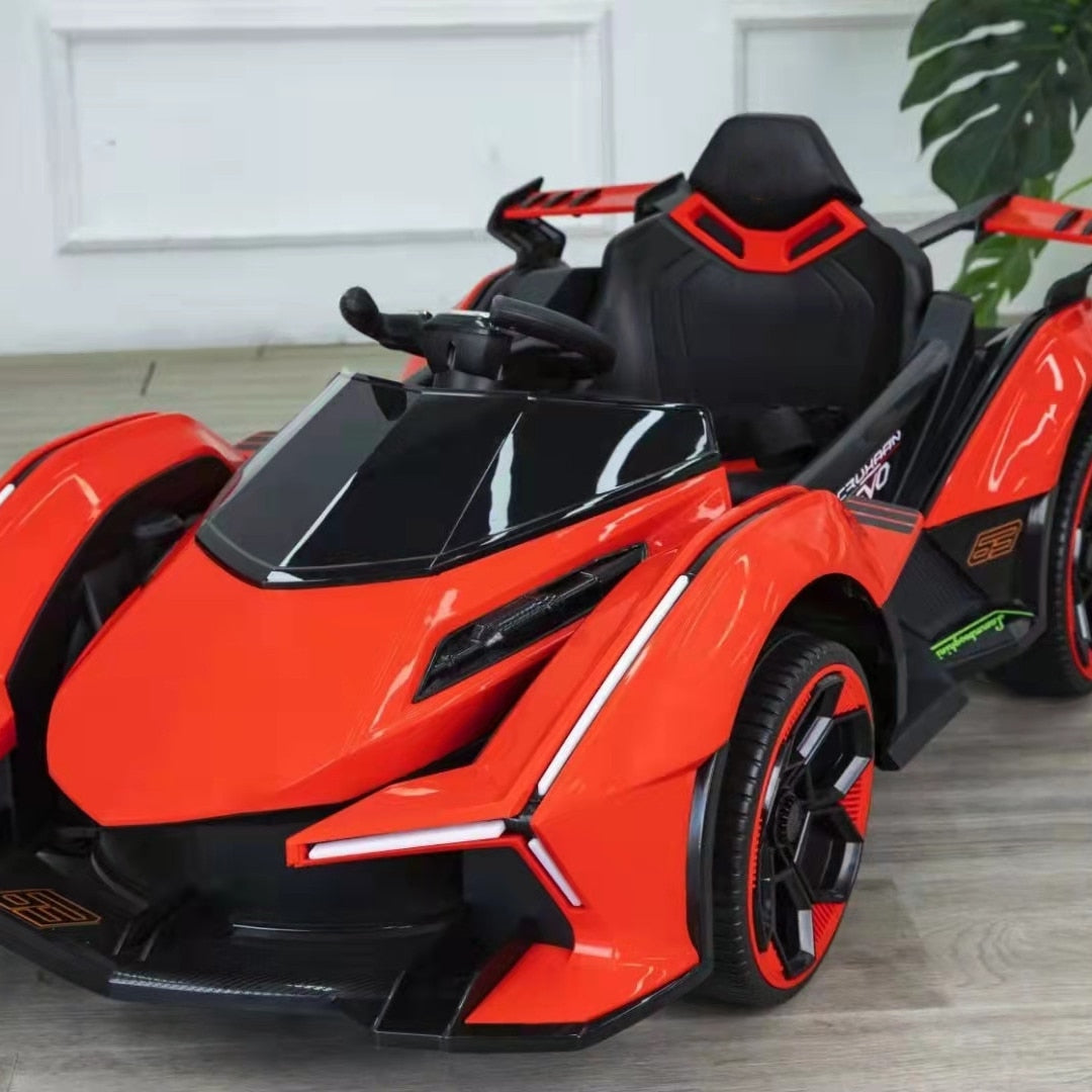 Electric Roadster Four-wheeled with Light Riding Outdoor Toys Cool Car Kids Ride on Cars Vehicles for Adults