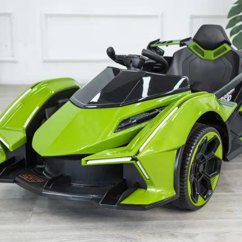 Electric Roadster Four-wheeled with Light Riding Outdoor Toys Cool Car Kids Ride on Cars Vehicles for Adults