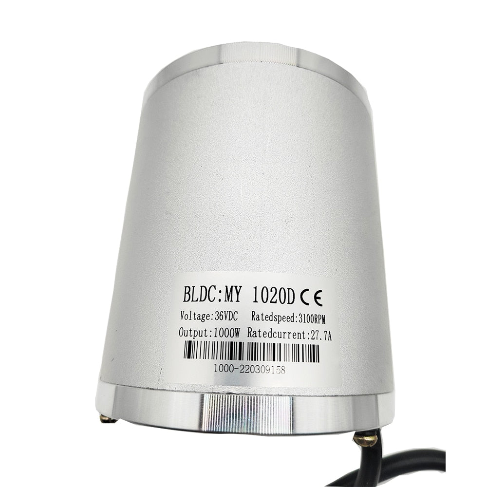 Brushless DC Electric Motor 1000W 36V and 48V for E-Scooters, Go-Karts, and Electric Tricycles.