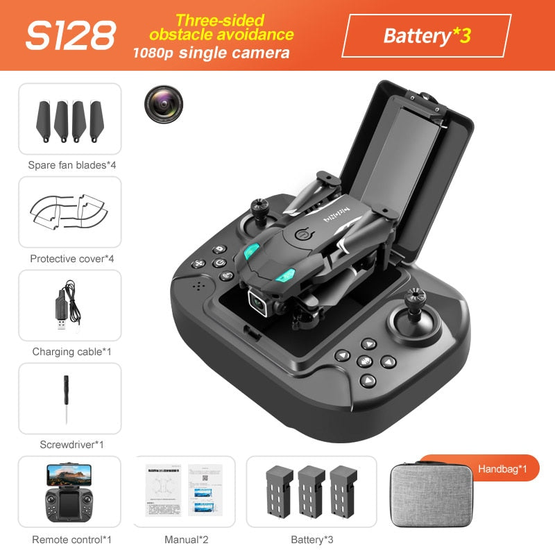 Mini Drone 4K HD Camera, Three-sided Obstacle Avoidance, Air Pressure Fixed Height.