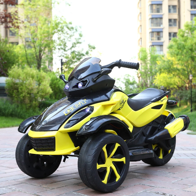 Children's Electric Motorcycle, Tricycle, Electric Car. Baby Dual Drive Motorbike for Kids.