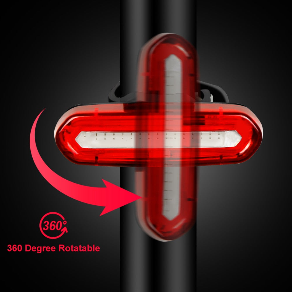 120 Lumen Bicycle Rear Light. USB Rechargeable. Waterproof