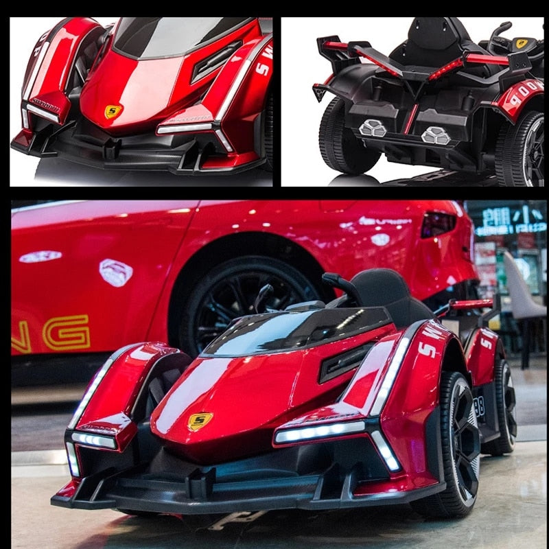 New Electric Car Drift Racing Dual Drive Ride on Car With Remote Control for 1-6 Years Old Kids Toy Vehicles